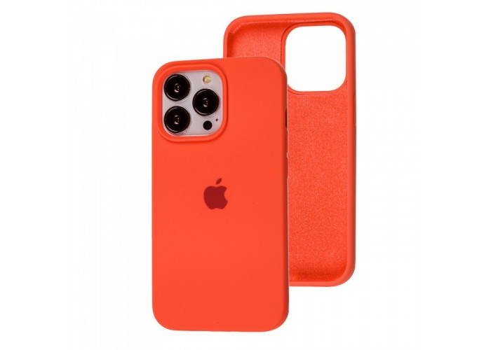 Силиконовый чехол c закрытым низом Apple Silicone Case Citrus для iPhone 15