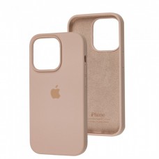 Силиконовый чехол c закрытым низом Apple Silicone Case Pink Sand для iPhone 15