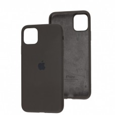 Силиконовый чехол c закрытым низом Apple Silicone Case Cocoa для iPhone 15