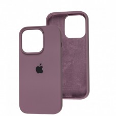 Силиконовый чехол c закрытым низом Apple Silicone Case Blueberry для iPhone 15