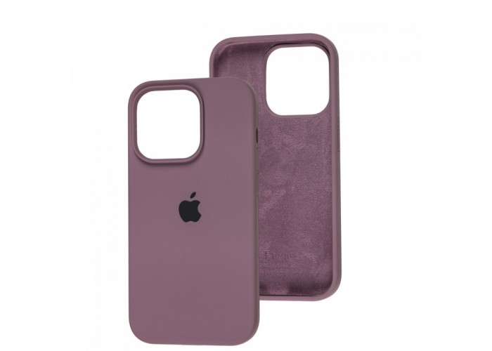 Силиконовый чехол c закрытым низом Apple Silicone Case Blueberry для iPhone 15