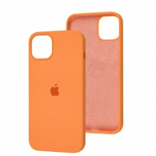 Силиконовый чехол c закрытым низом Apple Silicone Case Papaya для iPhone 15