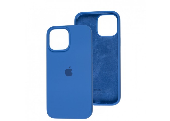 Силиконовый чехол c закрытым низом Apple Silicone Case Royal Blue для iPhone 15