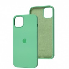 Силиконовый чехол c закрытым низом Apple Silicone Case Spearmint для iPhone 15