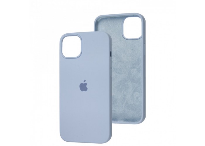 Силиконовый чехол c закрытым низом Apple Silicone Case Lilac для iPhone 15