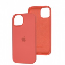 Силиконовый чехол c закрытым низом Apple Silicone Case Watermelon Red для iPhone 15