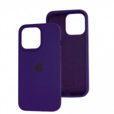 Силиконовый чехол c закрытым низом Apple Silicone Case Ultra Violet для iPhone 15