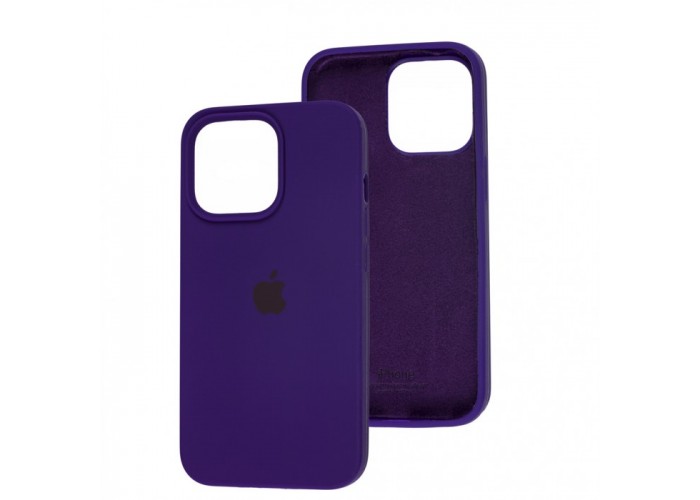 Силиконовый чехол c закрытым низом Apple Silicone Case Ultra Violet для iPhone 15
