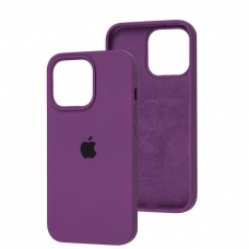 Силиконовый чехол c закрытым низом Apple Silicone Case Purple для iPhone 15