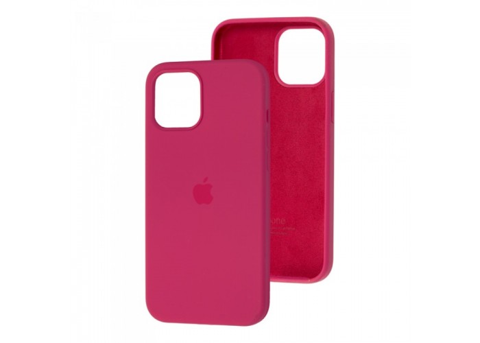 Силиконовый чехол c закрытым низом Apple Silicone Case Pomegranate для iPhone 15
