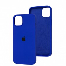 Силиконовый чехол c закрытым низом Apple Silicone Case Ultra Blue для iPhone 15