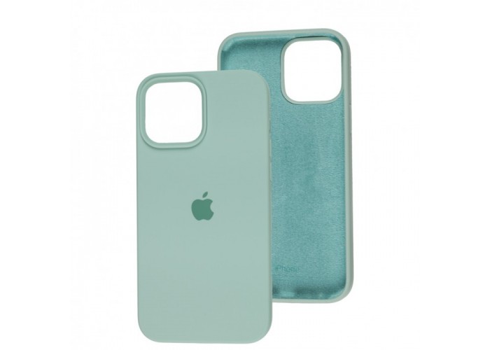 Силиконовый чехол c закрытым низом Apple Silicone Case Turquoise для iPhone 15