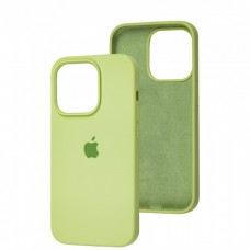 Силиконовый чехол c закрытым низом Apple Silicone Case Avocado для iPhone 15