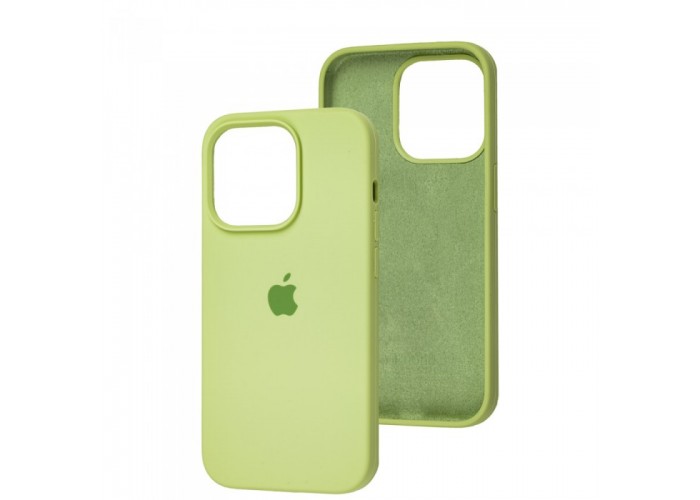 Силиконовый чехол c закрытым низом Apple Silicone Case Avocado для iPhone 15