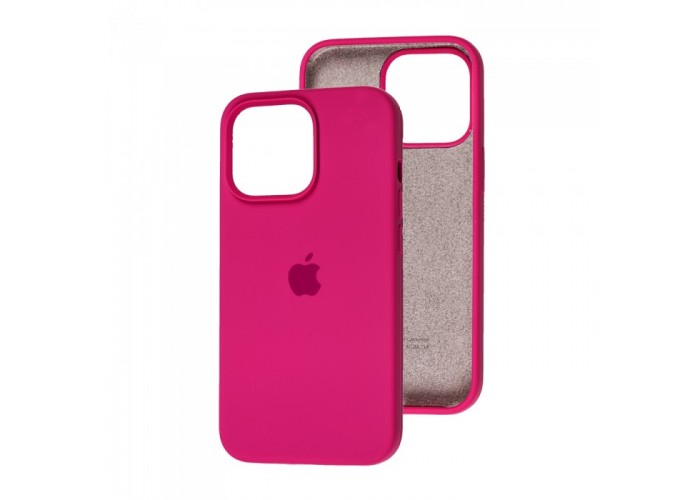 Силиконовый чехол c закрытым низом Apple Silicone Case Dragon Fruit для iPhone 15