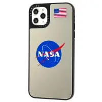 Чехол для iPhone 11 Pro Max Tify Mirror Nasa зеркально-синий