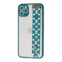 Чехол для iPhone 11 Pro Max WristBand LV зеленый / белый