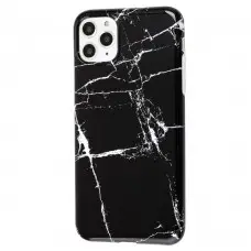 Чехол для iPhone 11 Pro Max Design Mramor Glossy черный