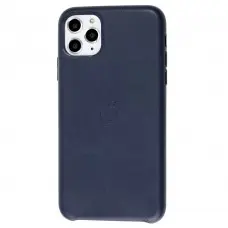 Чехол для iPhone 11 Pro Max Leather classic "midnight blue"