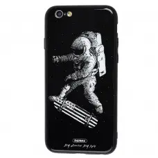 Чехол White Knight для iPhone 6 pictures glass космонавт
