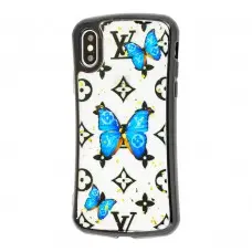 Чехол для iPhone X / Xs Glue shining бабочка