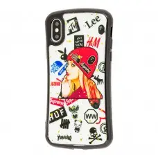 Чехол для iPhone X / Xs Glue shining girl fashion