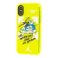 Чехол для iPhone X / Xs Neon print air sneakers