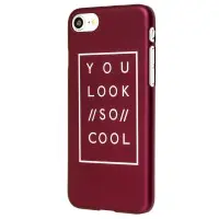 Чехол Daring для iPhone 7 / 8 бордовый you look