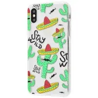 Чехол Lovely для iPhone X / Xs "кактусы"