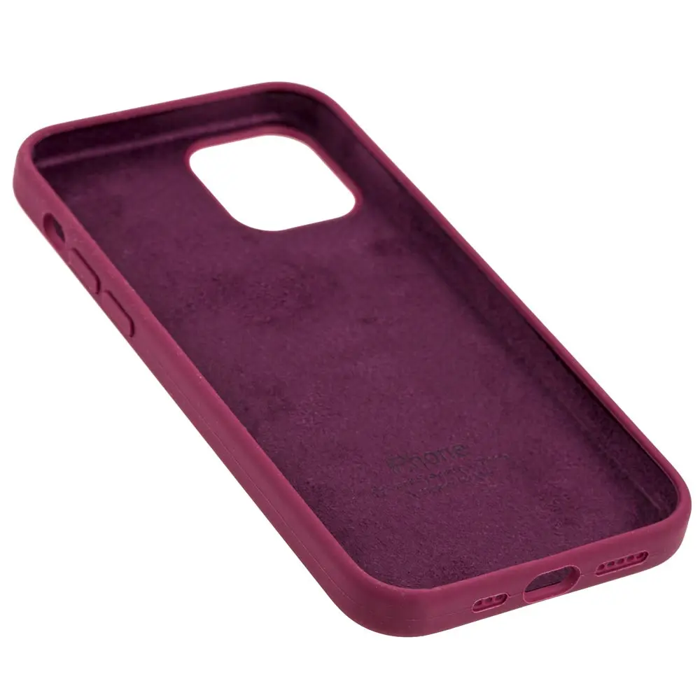 iPhone 12 12 Pro Silicone Full maroon Softmag .ua