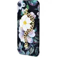 Чехол для iPhone 7 Soft Touch+Ceramic Flowers №1