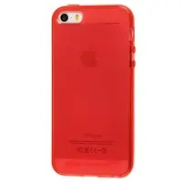 Чехол для iPhone 5 силиконовый красный