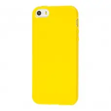 Чехол для iPhone 5 глянцевый желтый