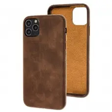 Чехол для iPhone 11 Pro Leather croco full коричневый