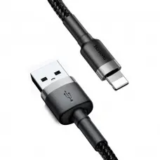 Кабель USB Baseus Cafule Lightning 2A 3m черно-серый