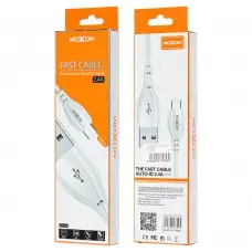 Кабель USB Moxom CC-64 Type-C 2.4A белый