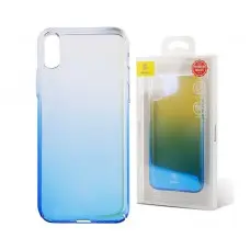Чехол для iPhone X Baseus Glaze голубой