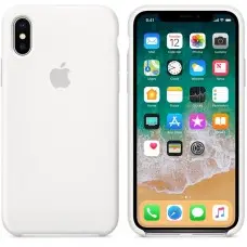 Силиконовый чехол Apple Silicone Case White для iPhone X /10 (копия)