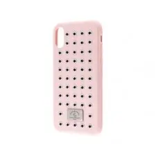 Чехол для iPhone X Polo Maverich (Leather) розовый