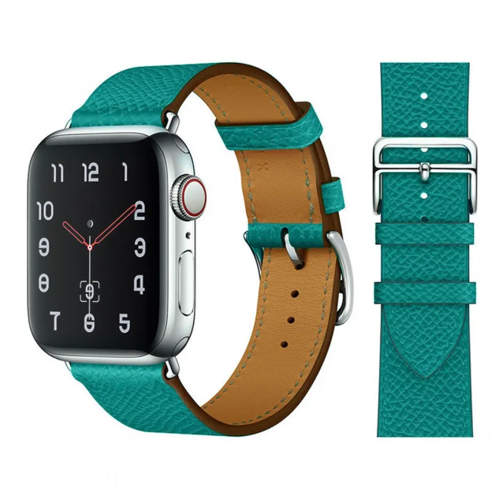 Apple watch 42 44mm Hermes New Leather Green