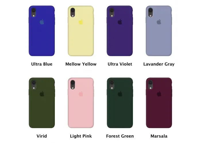 Силиконовый чехол c закрытым низом Apple Silicone Case Mellow Yellow для iPhone Xr