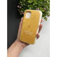 Чохол ALCANTARA для Iphone 12 mini ( жовтий )