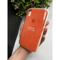 Чохол ALCANTARA для Iphone XR ( помаранчевий )