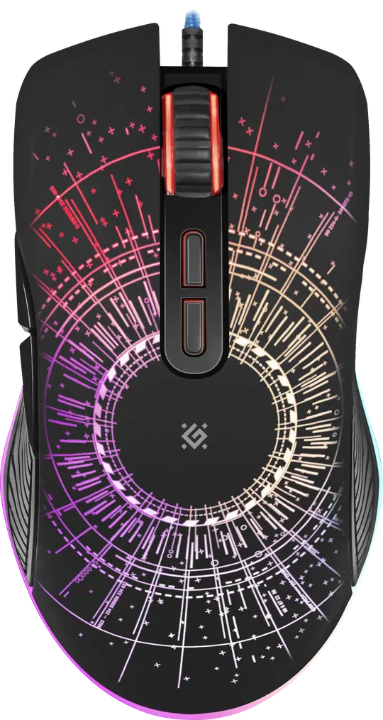 Проводная игровая мышь Defender Sirius GM-660L RGB,7кнопок,3200dpi