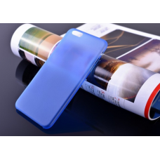 Пластиковый ультратонкий чехол для iPhone 6/6S (Синий)