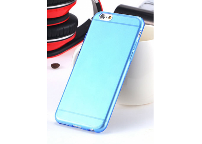 Силиконовый чехол для iPhone 6/6s (голубой)