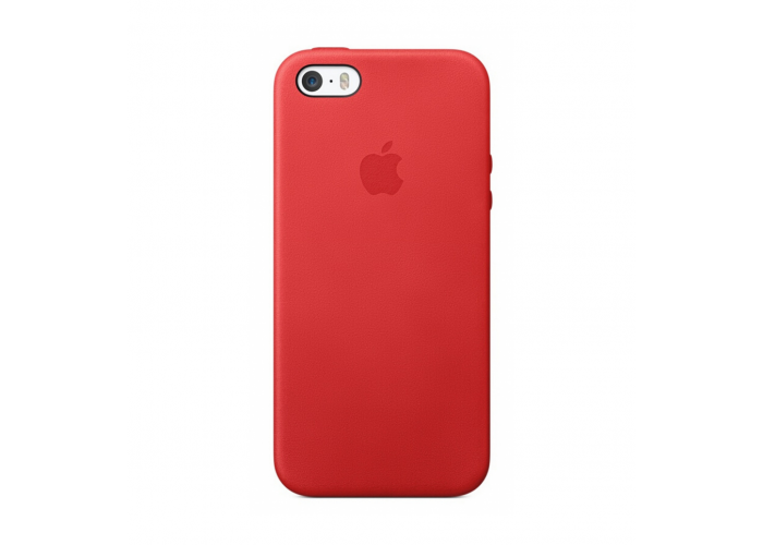 Чехол для iPhone 5/5s Apple Leather Case Red (копия)