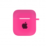 Чехол для Airpods 1|2 (яблоко) Electric Pink