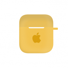 Чехол для Airpods 1|2 (яблоко) Yellow