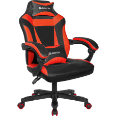 Игровое кресло Defender Master Черный/Красный,полиуретан,50мм